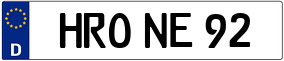 Trailer License Plate